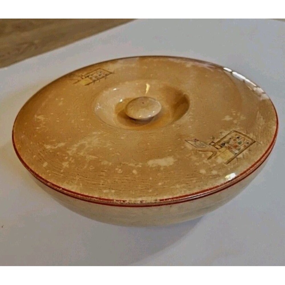 Vintage Universal Cambridge oven proof covered bowl 9" with lid